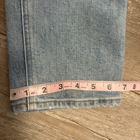Aritzia Denim Forum Jeans Arlo High Rise Button Fly Crop Straight Leg Size 26L - Picture 7 of 9